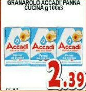 Gros Granarolo Accadì Panna Cucina offerta