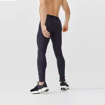 Decathlon Pantaloni running uomo dry+ neri offerta
