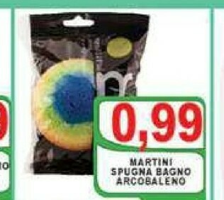 Gros Martini Spugna Bagno Acrobaleno offerta
