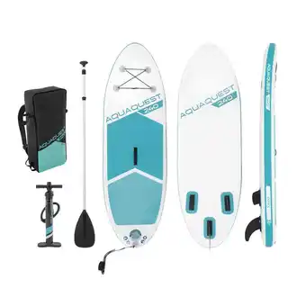 Decathlon Intex 68241np - aqua quest 240 sup gonfiabile, con accessori, 244x76x13 cm offerta