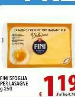 Gros Fini Sfoglia Per Lasagne offerta