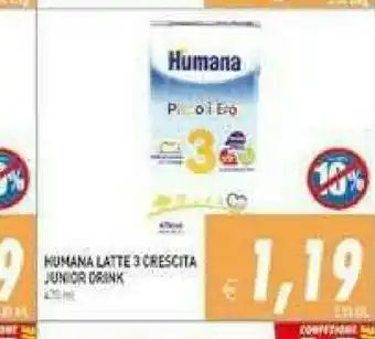 Pim Supermercati Humana Latte 3 Crescita Junior Drink offerta