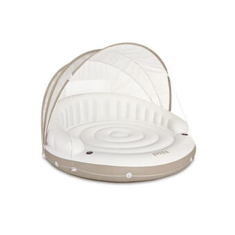 Decathlon Intex 58292eu - materassino mare isola galleggiante con parasole, 199x150 cm offerta
