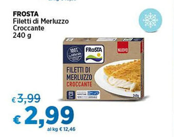 Coop FROSTA FILETTI DI MERLUZZO CROCCANTE 240 g offerta