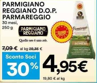 Coop PARMIGIANO REGGIANO D.O.P. PARMAREGGIO 30 mesi, 250 g offerta