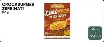 Coop CROCKBURGER ZERBINATI 160 g offerta