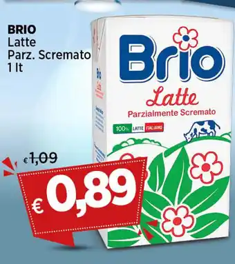 Coop BRIO Latte Parz. Scremato 1 Lt offerta