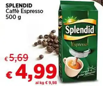 Coop SPLENDID Caffè Espresso 500 g offerta