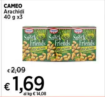 Coop CAMEO Arachidi 40 g x3 offerta