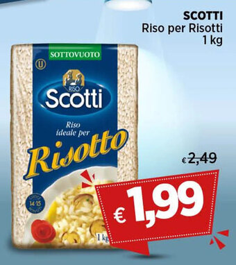 Coop Scotti Riso per Risotti 1 kg offerta