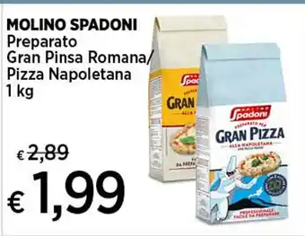 Coop MOLINO SPADONI Preparato Gran Pinsa Romana/ Pizza Napoletana 1 kg offerta