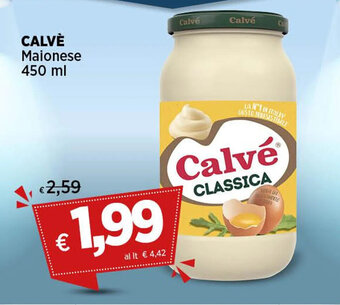 Coop CALVÈ Maionese 450 ml offerta