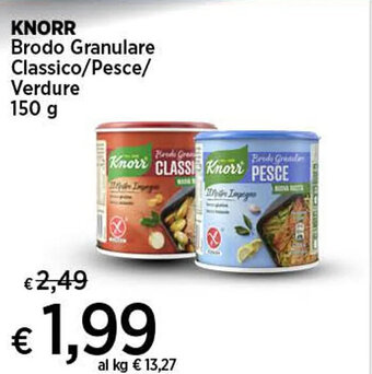 Coop KNORR Brodo Granulare Classico/Pesce/ Verdure 150 g offerta