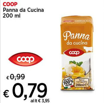 Coop COOP Panna da Cucina 200 ml offerta
