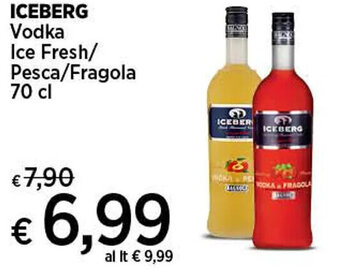 Coop ICEBERG Vodka Ice Fresh/ Pesca/Fragola 70 cl offerta