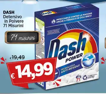 Coop DASH Detersivo in Polvere 71 Misurini offerta