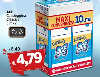 Coop ACE Candeggina Classica 5 lt x2 offerta