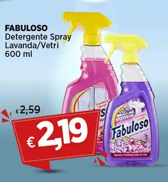Coop FABULOSO Detergente Spray Lavanda/Vetri 600 ml offerta