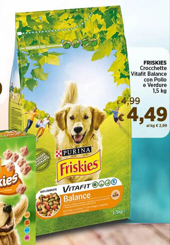 Coop FRISKIES Crocchette Vitafit Balance con Pollo e Verdure 1,5 kg offerta