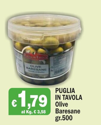 Puglia in tavola olive baresane