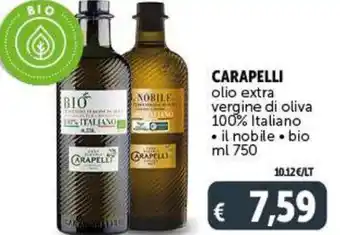 Deco Maxistore CARAPELLI olio extra vergine di oliva 100% Italiano • il nobile • bio ml 750 offerta