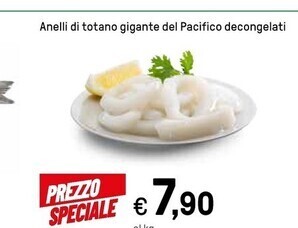 Iper La Grande Anelli di totano gigante del pacifico decongelati offerta