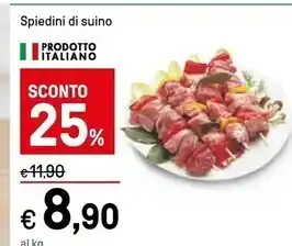 Iper La Grande Spiedini di suino offerta