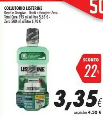 Coop Listerine Cool Mint 500 Ml offerta