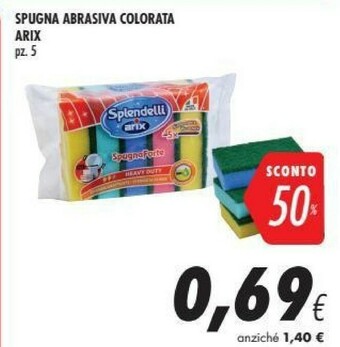Coop Arix Spugna Abrasiva Colorata offerta