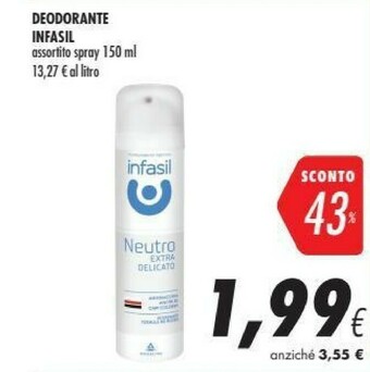 Coop Infasil Deodorante offerta