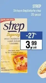 Caddy's Strep Strisce Depilatorie Viso 20 Pezzi offerta