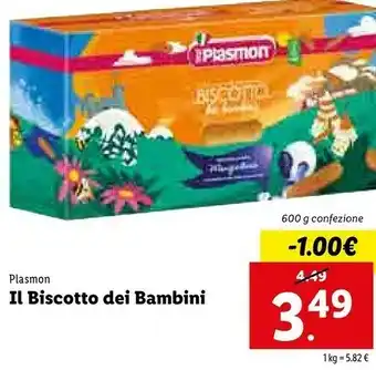 Lidl Plasmon Il Biscotto Dei Bambini 600 G(ml) offerta