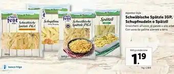 Lidl Alpen fest Style Schwàbische Spàtzle Igp offerta