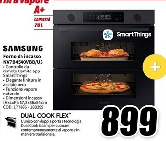MediaWorld Samsung forno da incasso nv7b4540vbb/u5 offerta