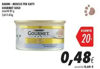 Coop Gourmet Purina Purina GOURMET GOLD 85 G offerta