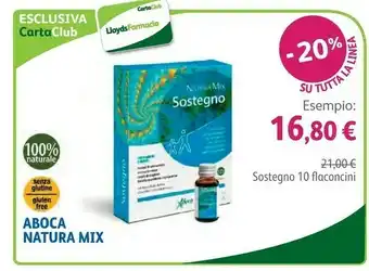 Lloyds Farmacia Aboca Natura Mix Sostegno 10 Flaconcini offerta