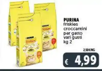 Deco Maxistore PURINA friskies croccantini per gatto vari gusti kg 2 offerta