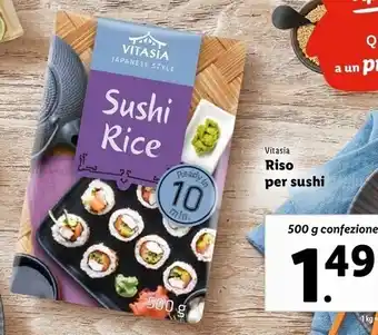 Lidl Vitasia riso per sushi offerta