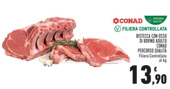 Conad BISTECCA CON OSSO DI BOVINO ADULTO CONAD PERCORSO QUALITÀ offerta