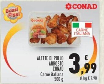 Conad ALETTE DI POLLO ARROSTO CONAD 500 g offerta