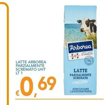 Vivo Supermercati Arborea Latte parzialmente scremato offerta