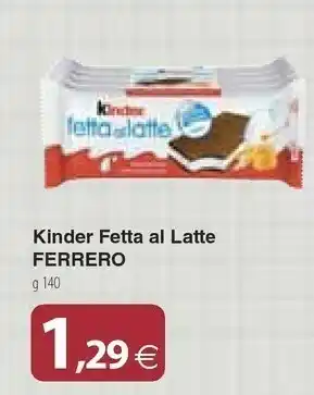 Docks Cash&Carry Kinder fetta al latte offerta