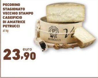 Conad PECORINO STAGIONATO VECCHIO STAMPO CASEIFICIO DI AMATRICE PETRUCCI offerta