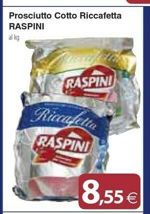 Docks Cash&Carry Raspini Prosciutto cotto offerta