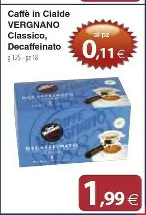 Docks Cash&Carry Vergnano Cialde caffè offerta
