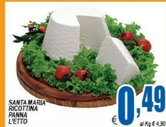 DEM Santa maria Ricottina Panna offerta