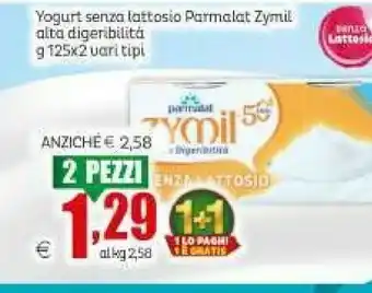 Elite Parmalat Zymil Alta Digeribilità Senza Lattosio Yogurt Alla Fragola 250 G(ml) offerta
