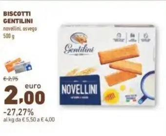 Conad BISCOTTI GENTILINI 500 g offerta