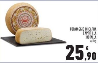 Conad FORMAGGIO DI CAPRA CAPRITILLA BOTALLA offerta