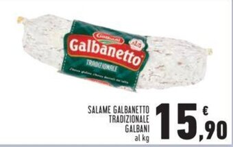Conad SALAME GALBANETTO TRADIZIONALE GALBANI offerta